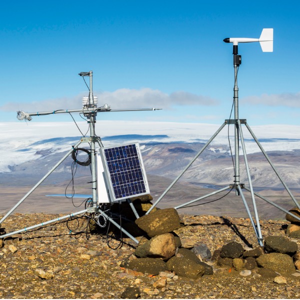 Weather station in Iceland