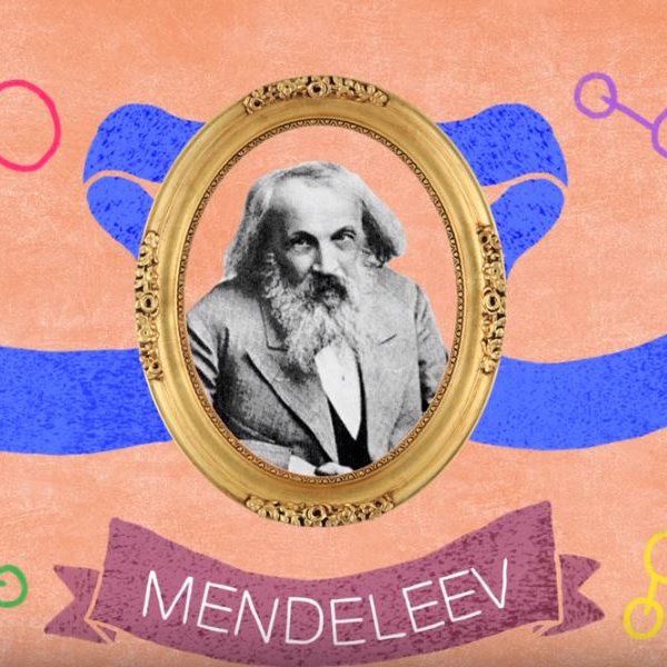 Screen capture from the TED Ed video “The genius of Mendeleev's periodic table” 