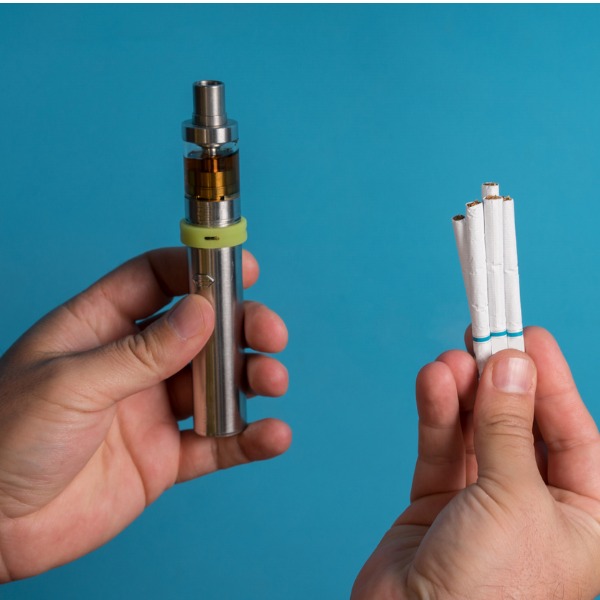 Electronic cigarette and traditional cigarettes