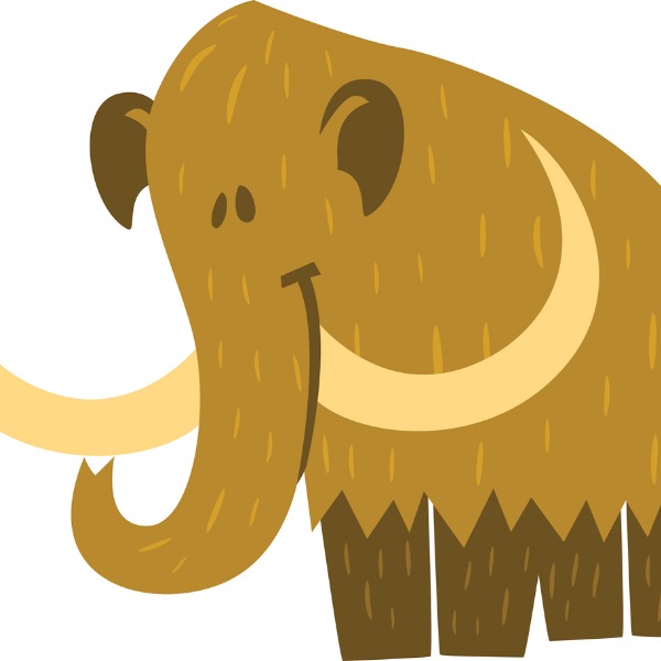 Cartoon mammoth