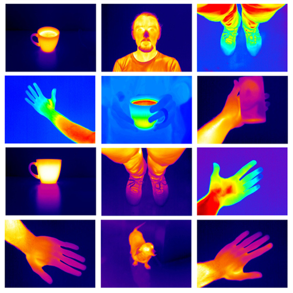 Thermal images of people and objects