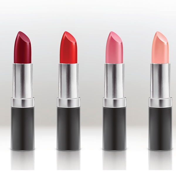 A set of lipstick in various colours