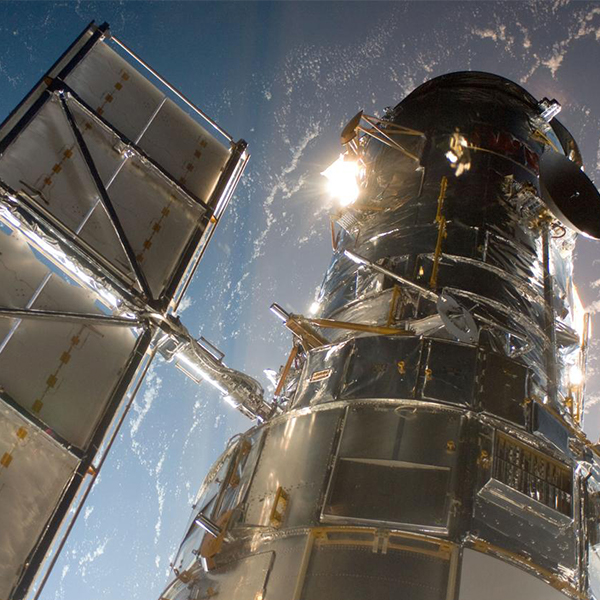 Hubble Space Telescope as seen during a servicing mission in 2009