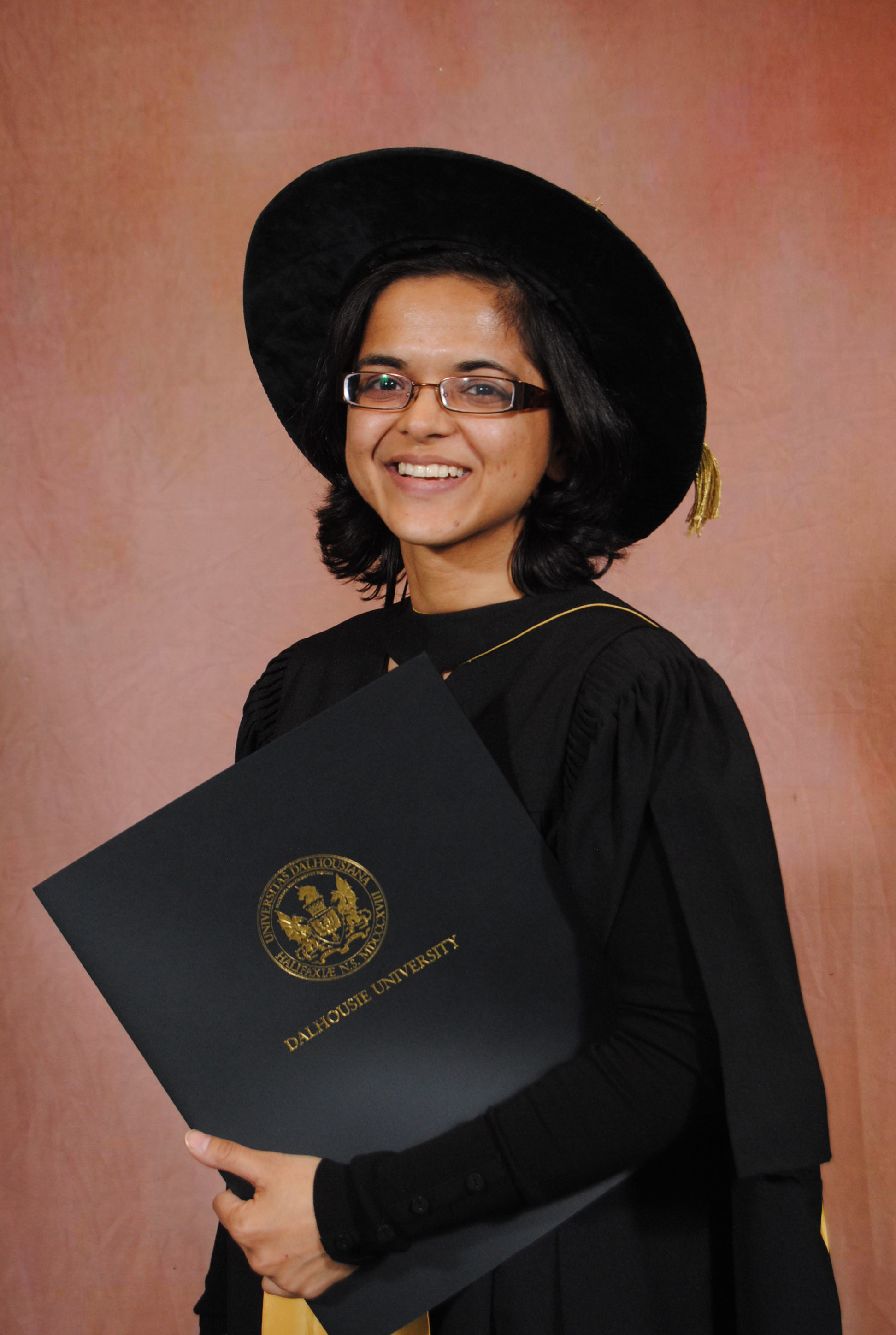 Namratt Joshi in her PhD robes 