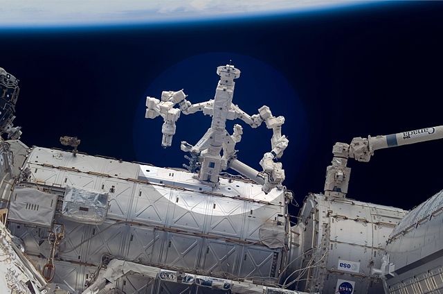 Dextre robotic arm on the International Space Stattion