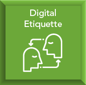 Digital citizenship icon Digital Etiquette
