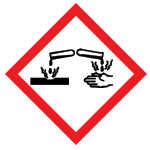 Corrosion hazard symbol