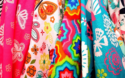 Colourful fabrics 