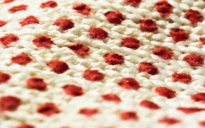 Close-up of woven fibres 