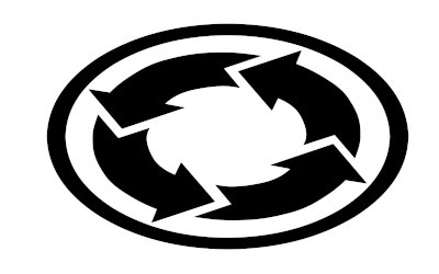 Circular recycling icon 