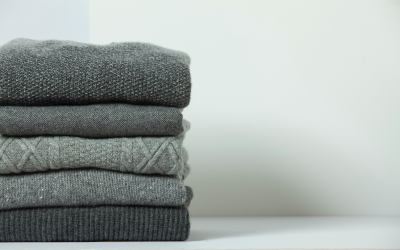 Pile of cashmere knitwear
