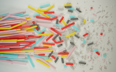 Straws turning into microplastics