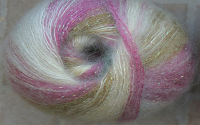 Sparkly mohair wool