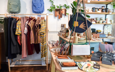 Botique store with ethically made slow fashion items