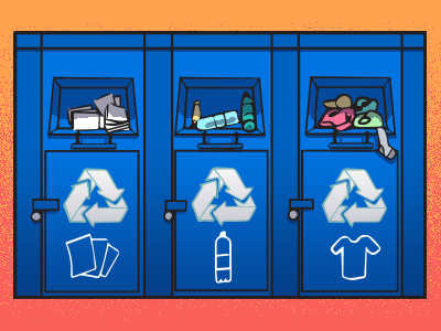 Communities could have textile recycling bins like they do for plastics and paper