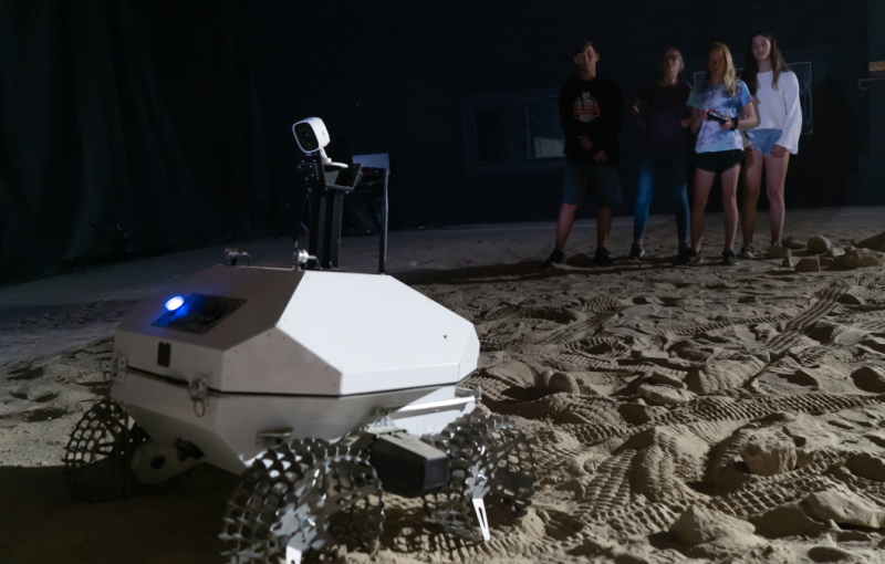 Students with Lunar Rover