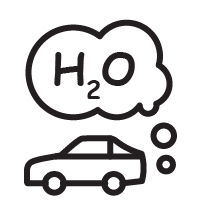 car and water cloud icon