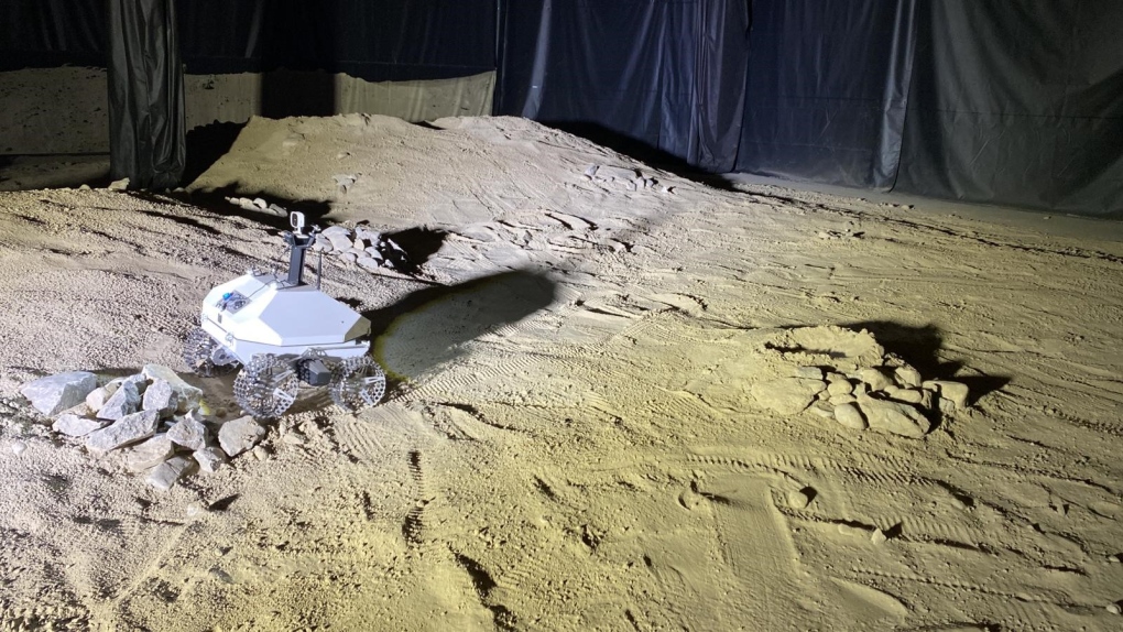 Lunar rover prototype in sand