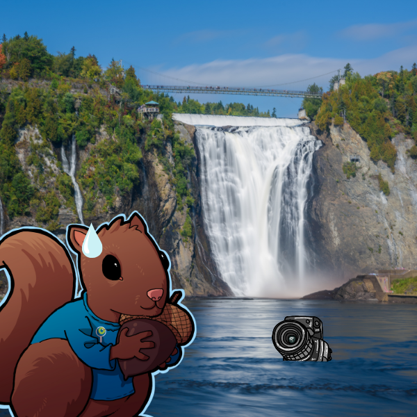 Lexie at Montmorency Falls