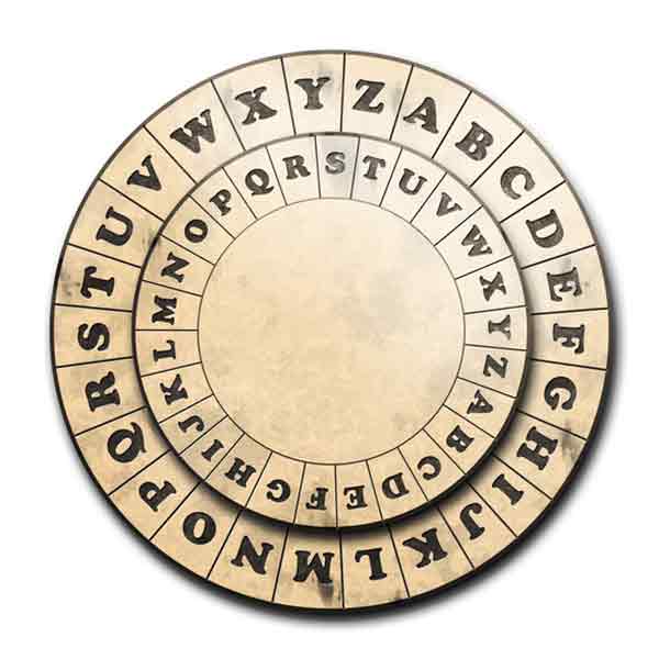 Caesar cipher wheel
