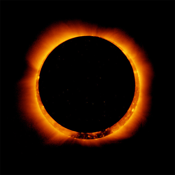 Annular solar eclipse taken by a solar optical telescope
