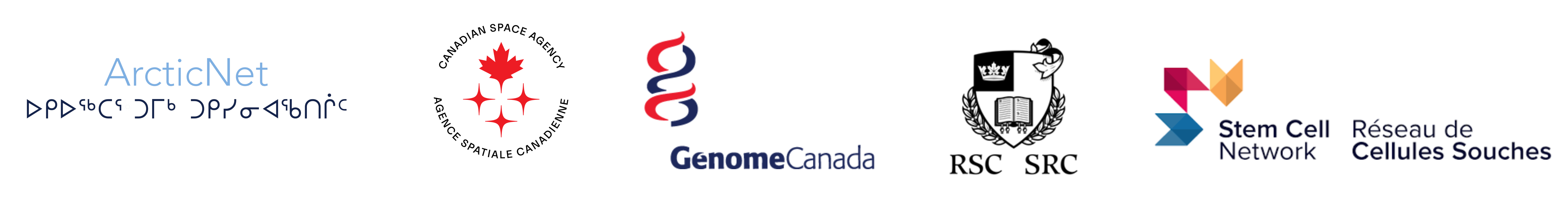 Arctic Net, Canadian Space Agency, Genome Canada, Royal Society of Canada, STEM Cell Network