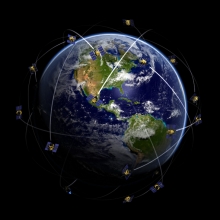 GPS Satellites orbiting the Earth