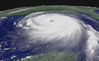 Hurricane Katrina as seen from space