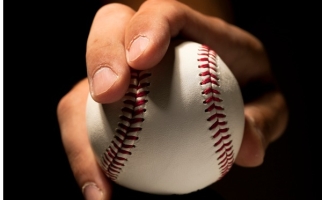 Pitcher holding a baseball