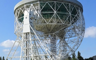 The Jodrell Bank Lovell Telescope located in Cheshire, England