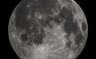 Full shot of the moon