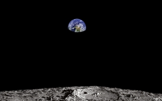 The Earth, seen from the Moon