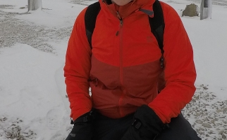 Dr. Jackie Dawson faisant des recherches sur le terrain sur l'île Beechy, Nunavut.