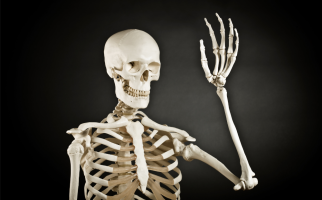 Waving skeleton