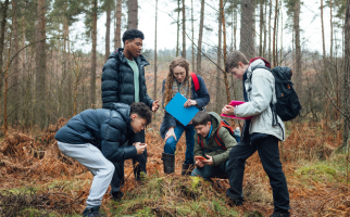Teens in Forest