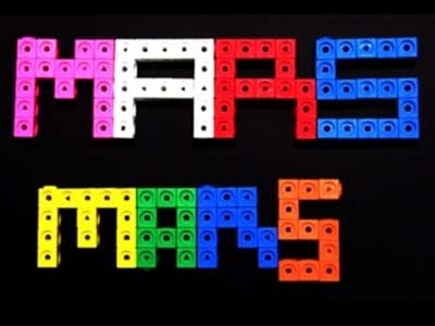 Mars spelled with blocks