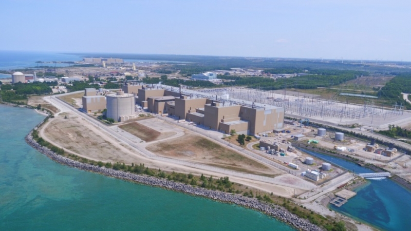 Aerial view of Bruce Nuclear generating station