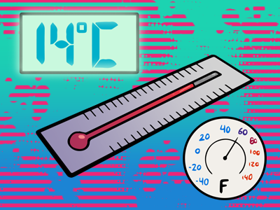 Illustration of a thermometer
