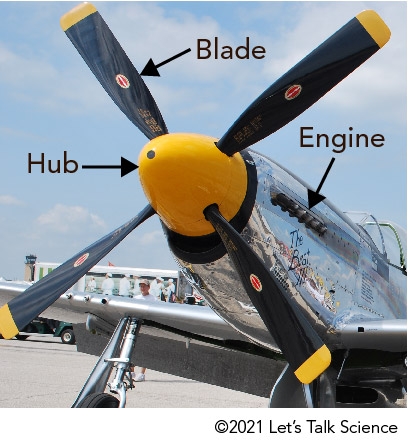 Parts of a propeller