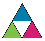 Three triangles connected