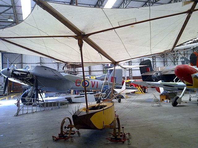 A Replica of George Cayley’s Glider at the Yorkshire Air Museum