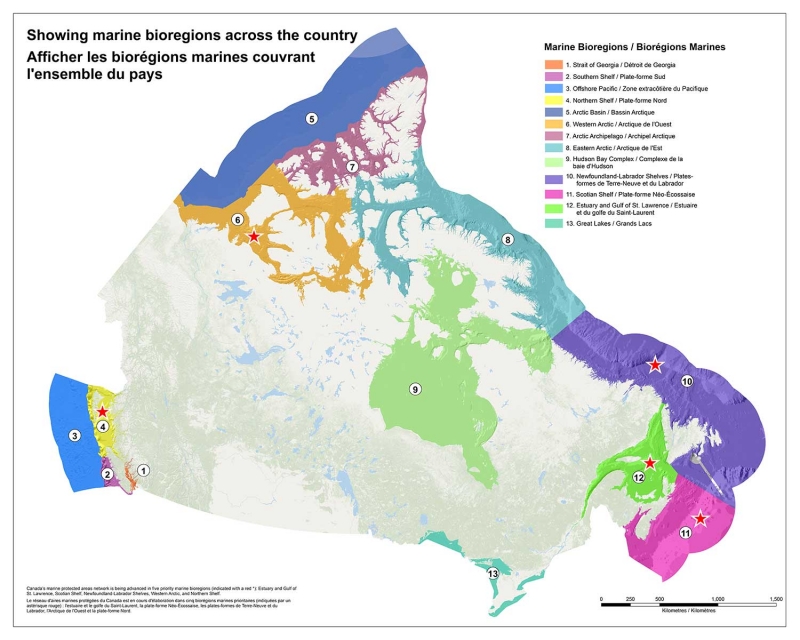 Map of Canada’s marine bioregions