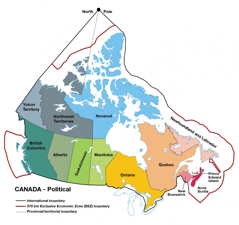 Map of Canada’s EEZ
