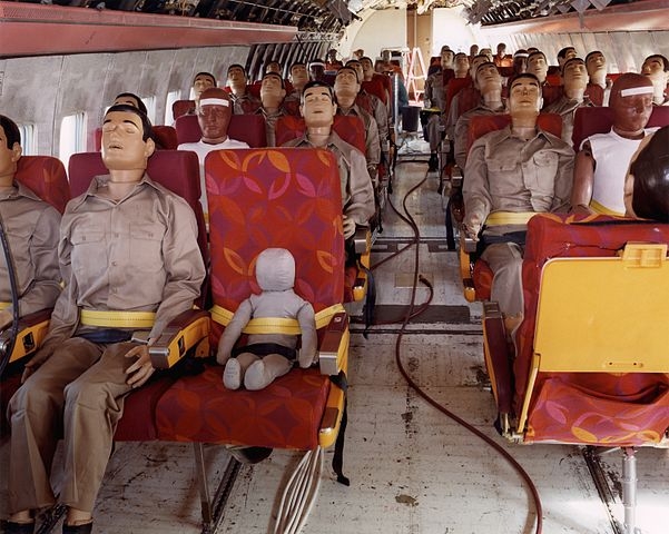 The ‘passengers’ for the Controlled Impact Demonstration on board the Boeing 720