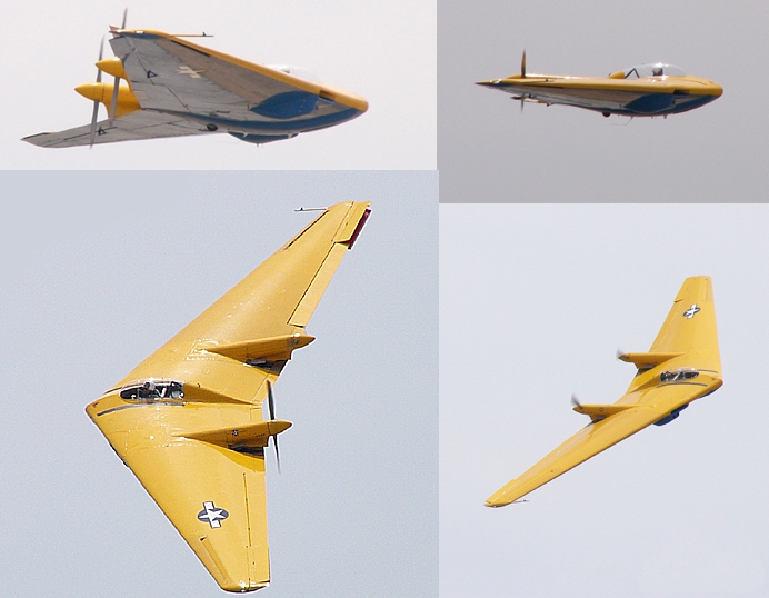 The last surviving Northrop N-9M model in flight