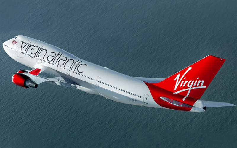 A Virgin Atlantic 747