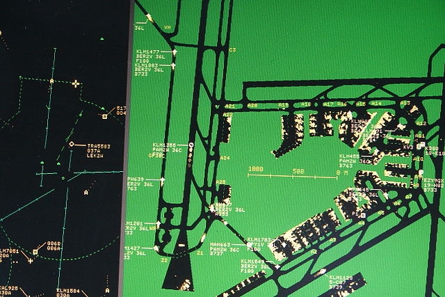 Radar display for air traffic control
