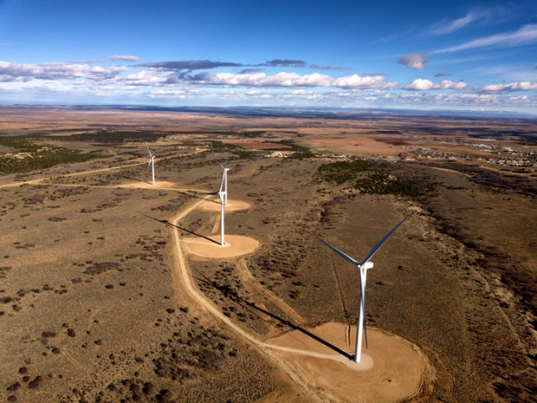 Turbines and cleared land
