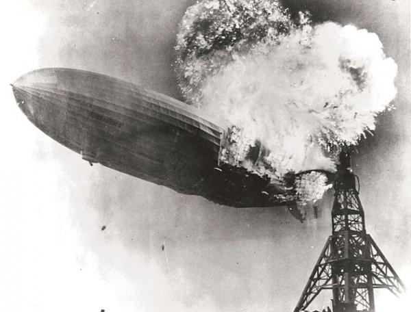 Explosion of the zeppelin Hindenburg
