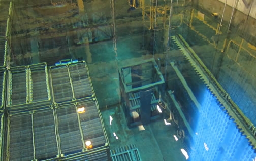 Fuel pool at the Bruce Nuclear Generating Station